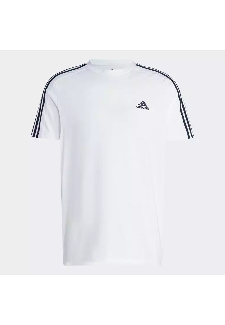ADIDAS essentials single jersey 3 stripes t shirt ZALORA
