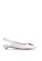 Nose white Pointy Toe Kitten Slingback Heels 45C35SH053114FGS_1