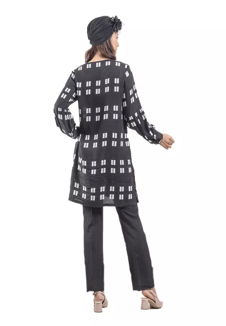 Tunik Batik Wanita - Bhatara Batik Latisha - Atasan Batik Modern Lengan Panjang