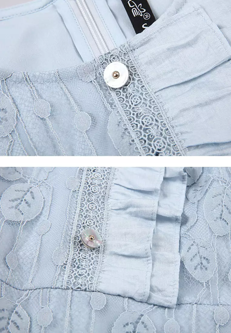 ONX.HK Elegant Lace Round Neck Lace Dress 2024 | Buy ONX.HK Online ...