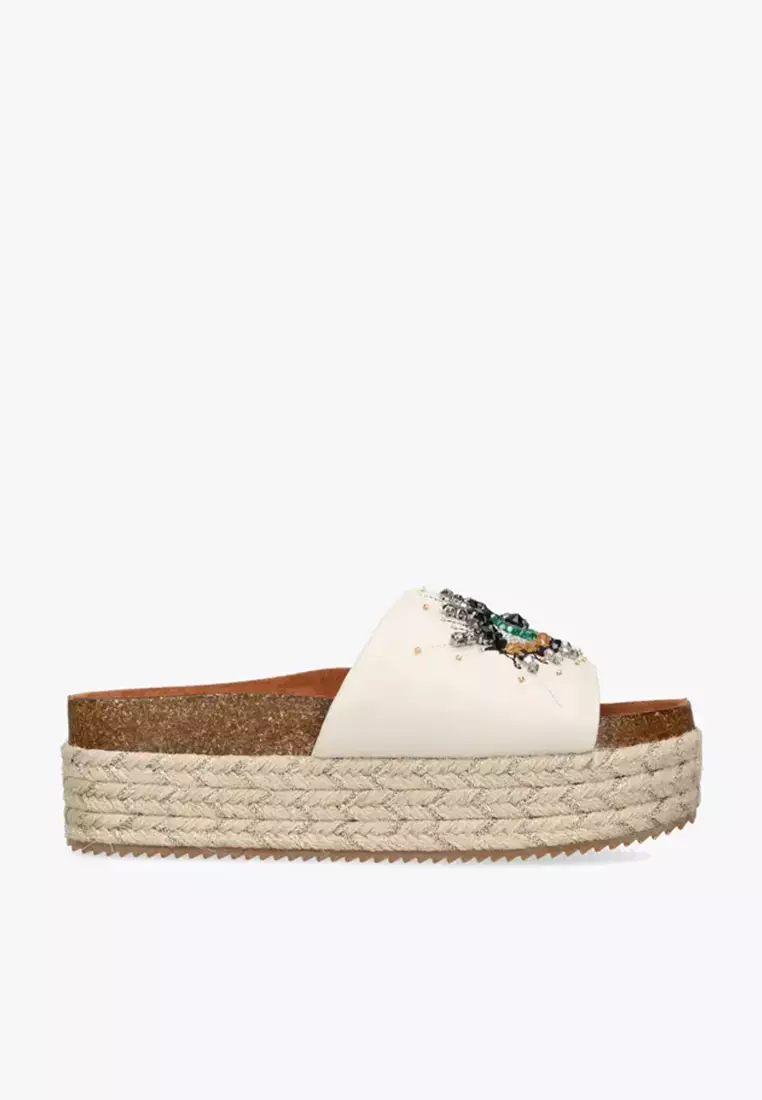 Discount on Kurt Geiger  shoes - SKU: Kensington Eye Flatform Sandal Bone