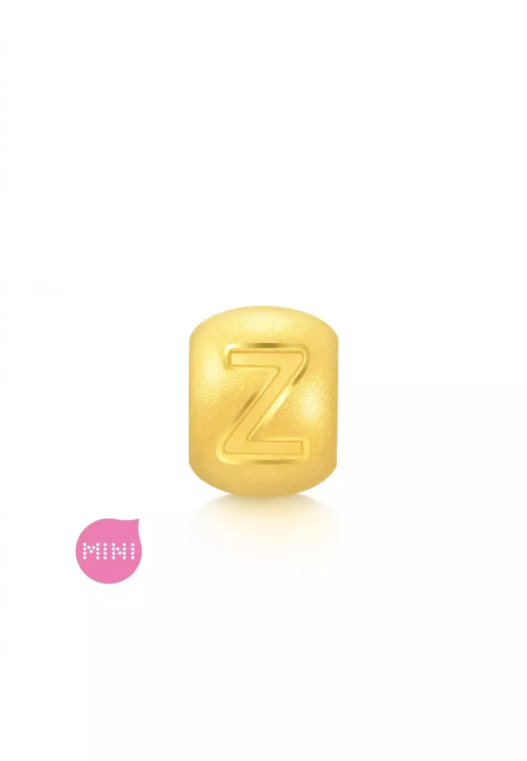 Charme 999 24K Gold Letter Z Alphabet Charm 92919C (Bracelet not included)