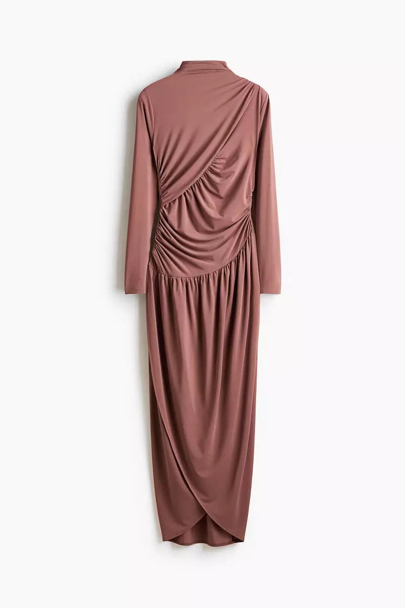 Draped jersey dress