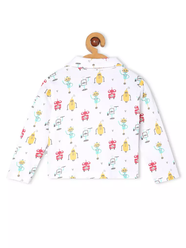 Baby and Kids Pajama Nightsuit Set- Robo Club