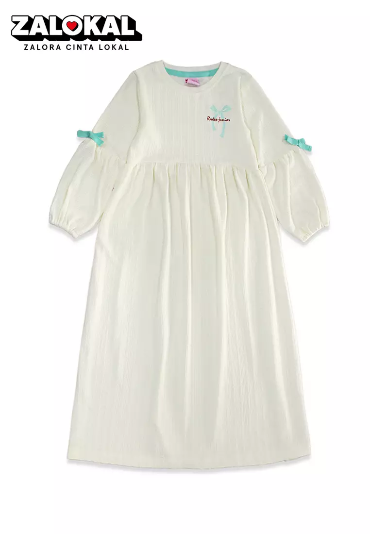Maxi dress/ Dress Panjang Anak White/ Rodeo Junior Girl Style