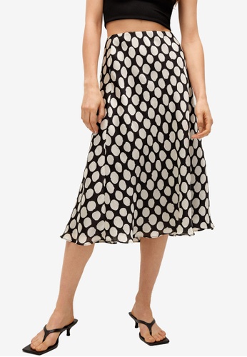 Geometric print skirt clearance