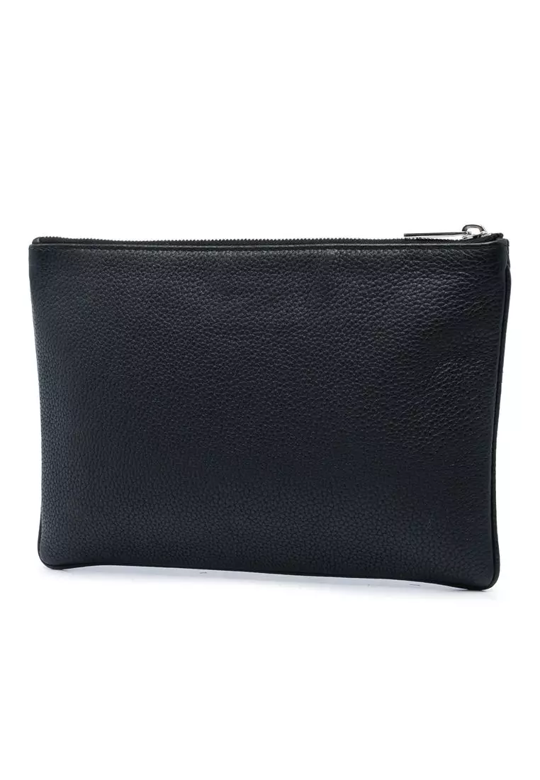 Pre-Loved Dior Grained Calfskin Atelier Clutch