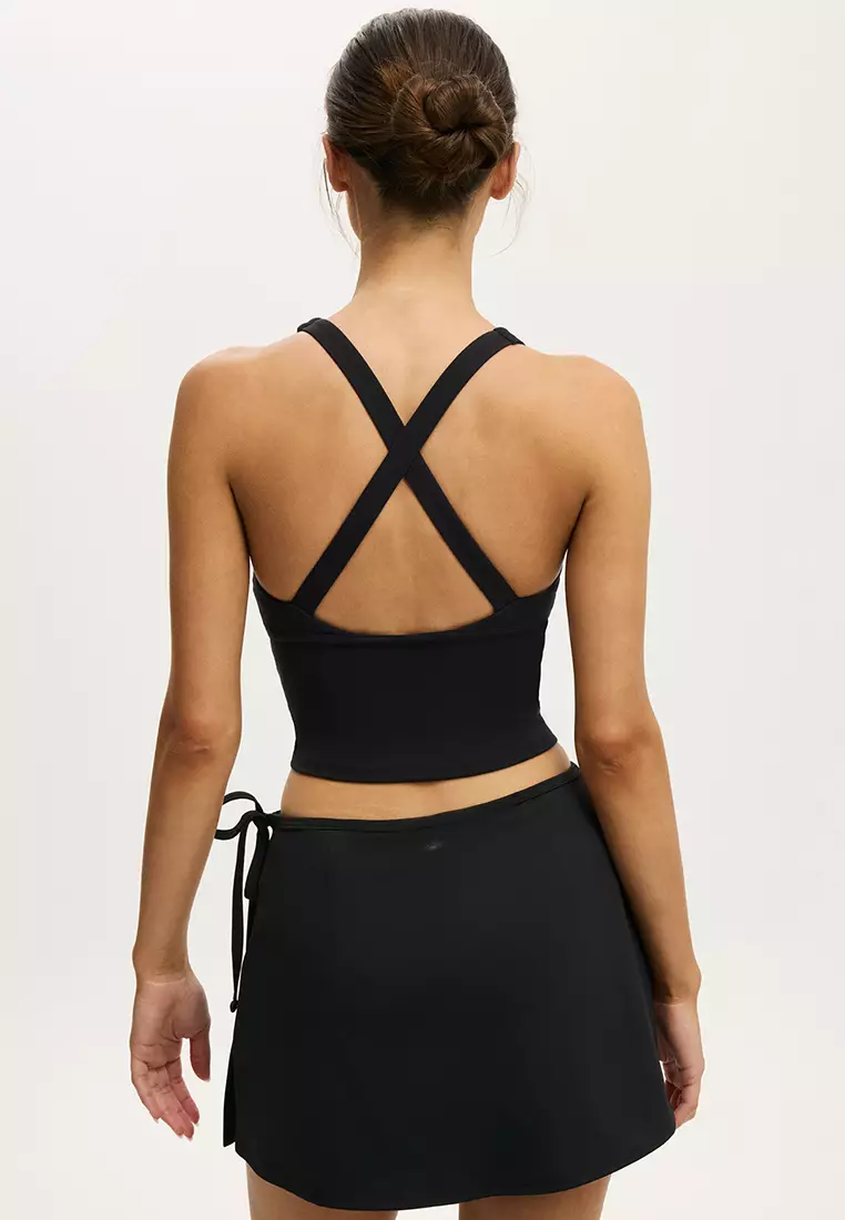 Active Wrap Skirt With Tie