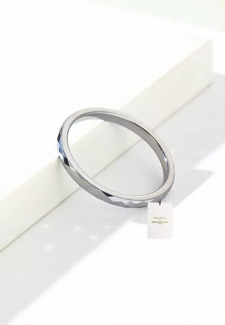 Rhombus Tungsten Carbide Ring JW QF-041
