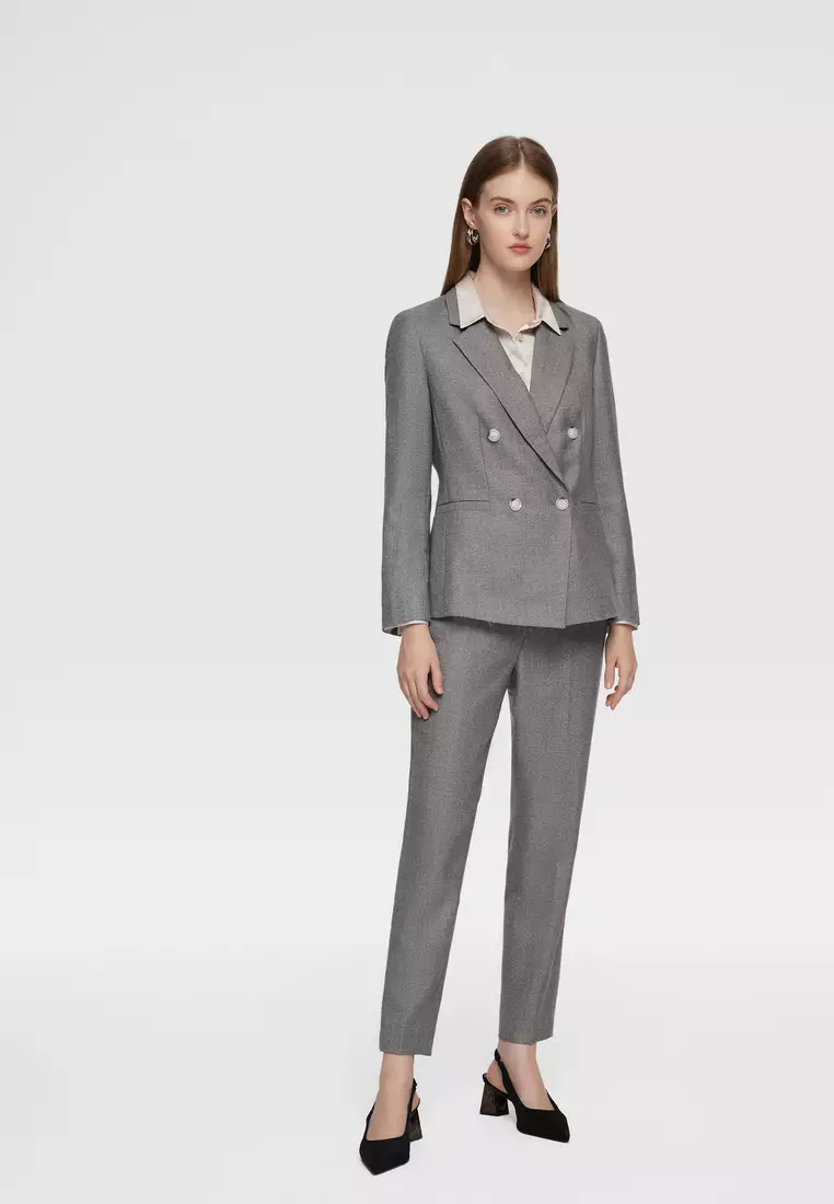 Long Sleeve Easy Fit Suit Blazer