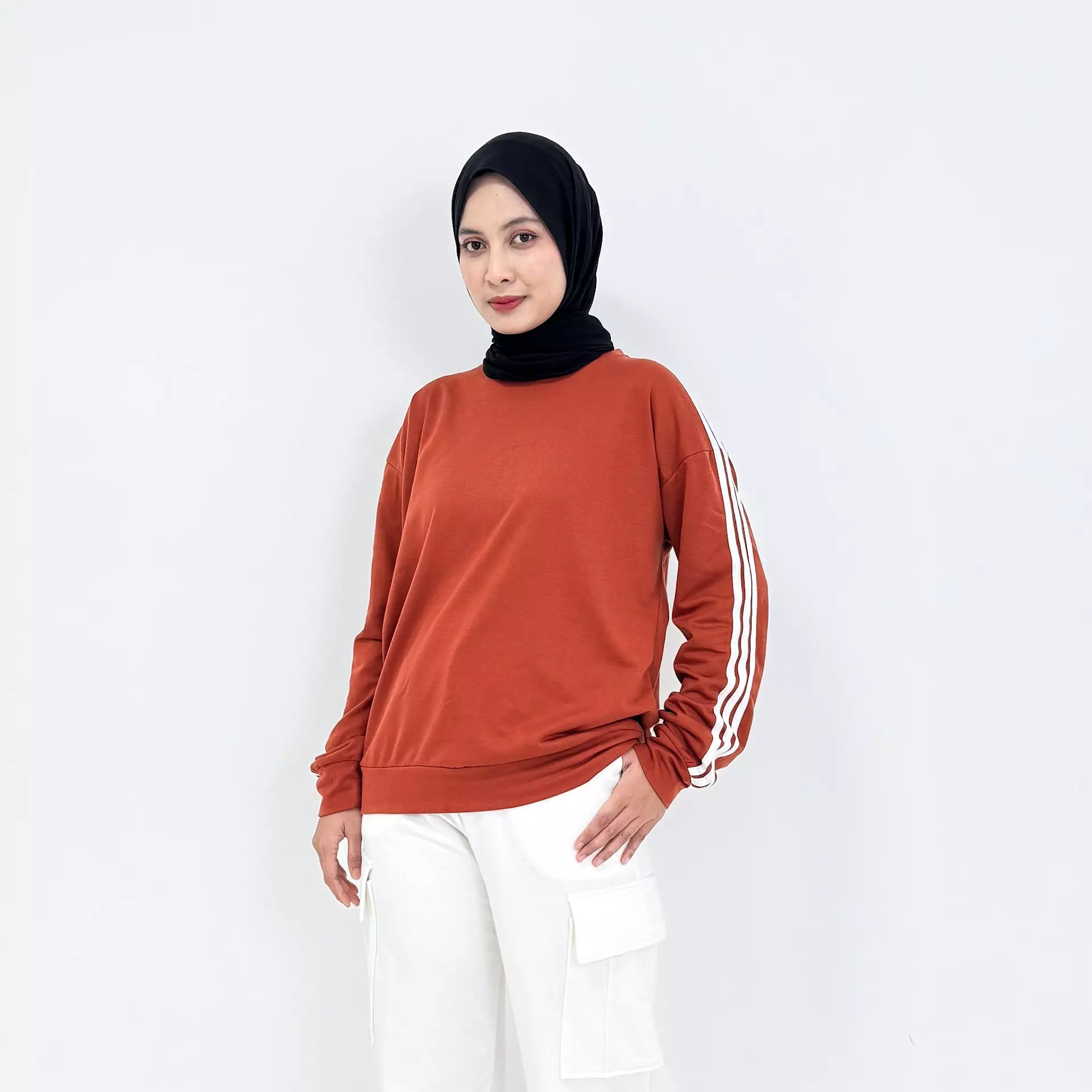 Set Sporty Cargo Joana - Setelan Training Olahraga M-XXL TERACOTA