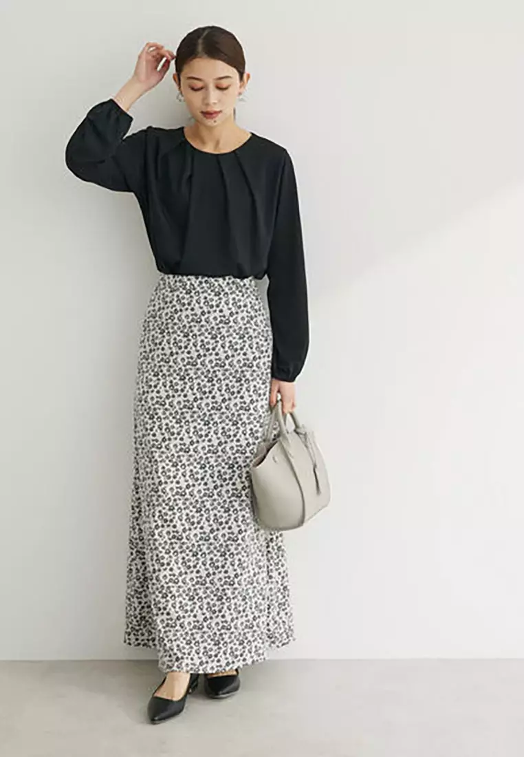 Green Parks - Takumi Pattern Flower Skirt Light Gray