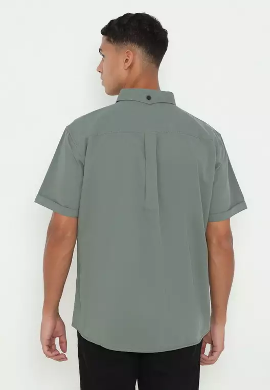 POLICE Kemeja Polos Cotton Regular Fit Pria