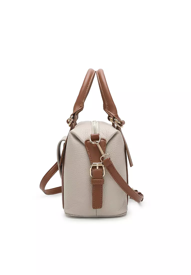 Women's Top Handle Bag / Sling Bag / Crossbody Bag / Shoulder Bag (Tas Tangan Wanita / Tas Selempang Wanita / Tas Bahu Wanita) - Abu-Abu