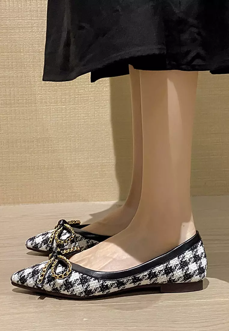 Bow Knot Pointed Flat Shoes WW373-20