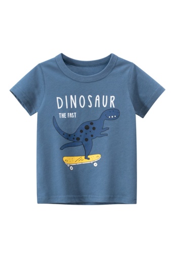 Kings Collection blue Kids Dinosaur T-shirt (KCKID2077) DB0E9KA92BEF7CGS_1