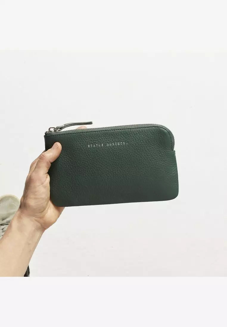 Buy Status Anxiety Status Anxiety Smoke And Mirrors Zip Leather Pouch