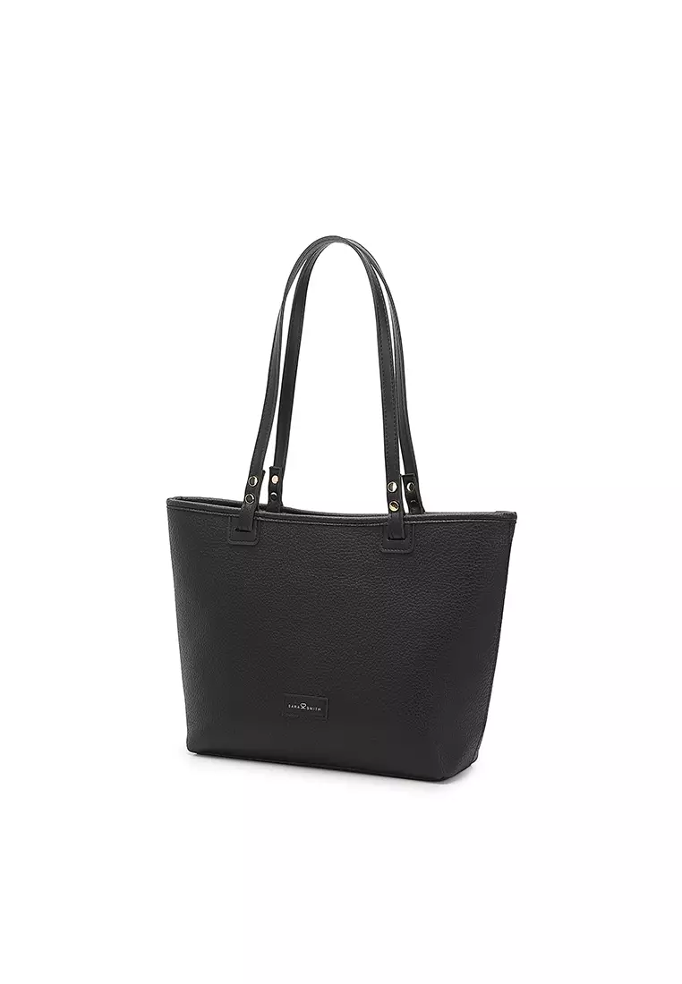Women's Tote Bag / Shoulder Bag / Top Handle Bag - Black