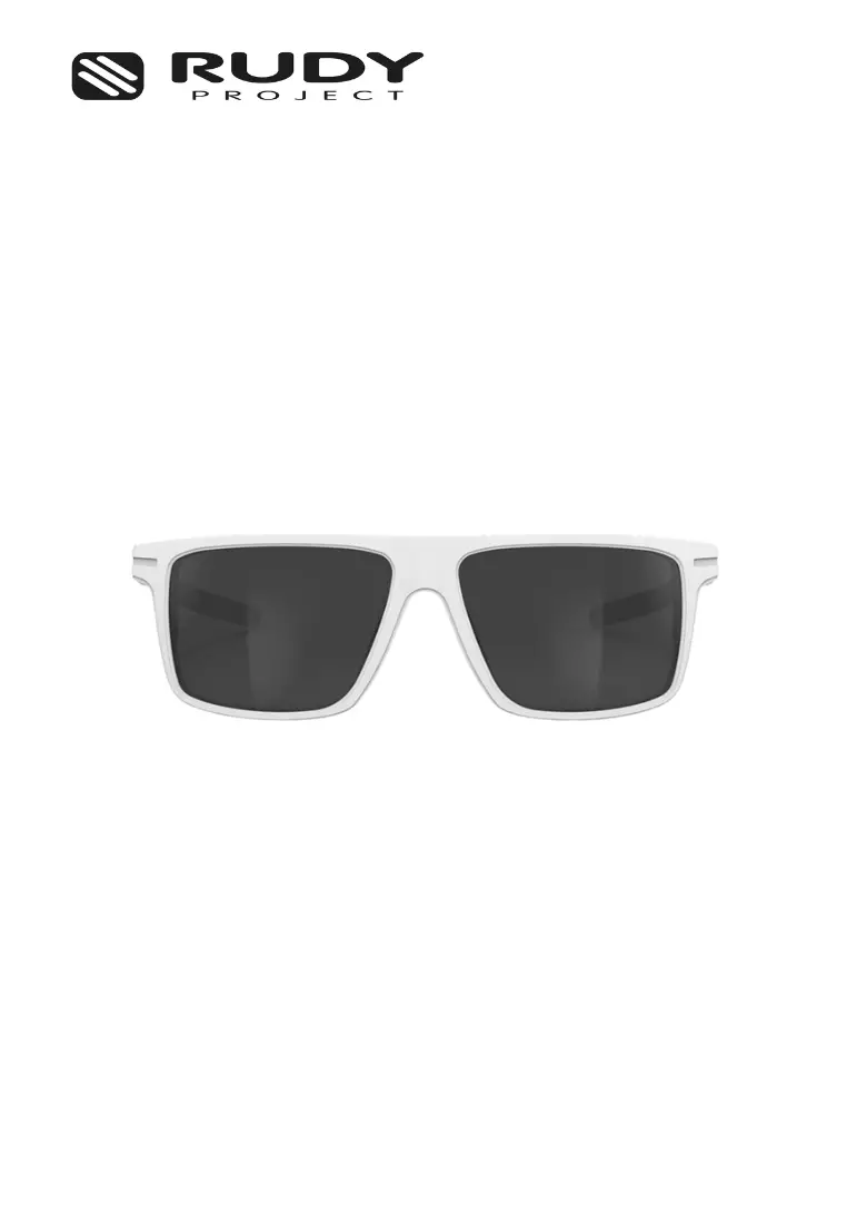 Stellar Sports Lifestyle Sunglasses – White Matte Smoke Black | UV