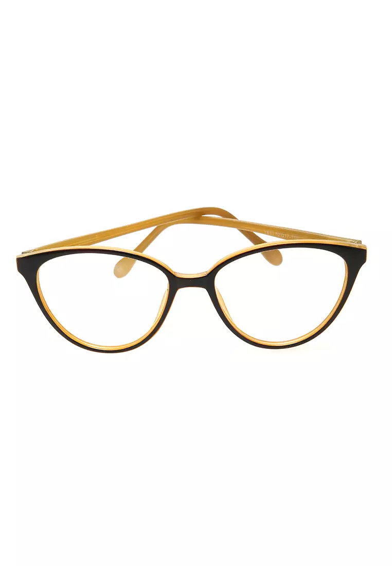 Kiano Kacamata Wanita Cat Eye Design Glasess Frame Material Plastic ORIGINAL - Black Brown