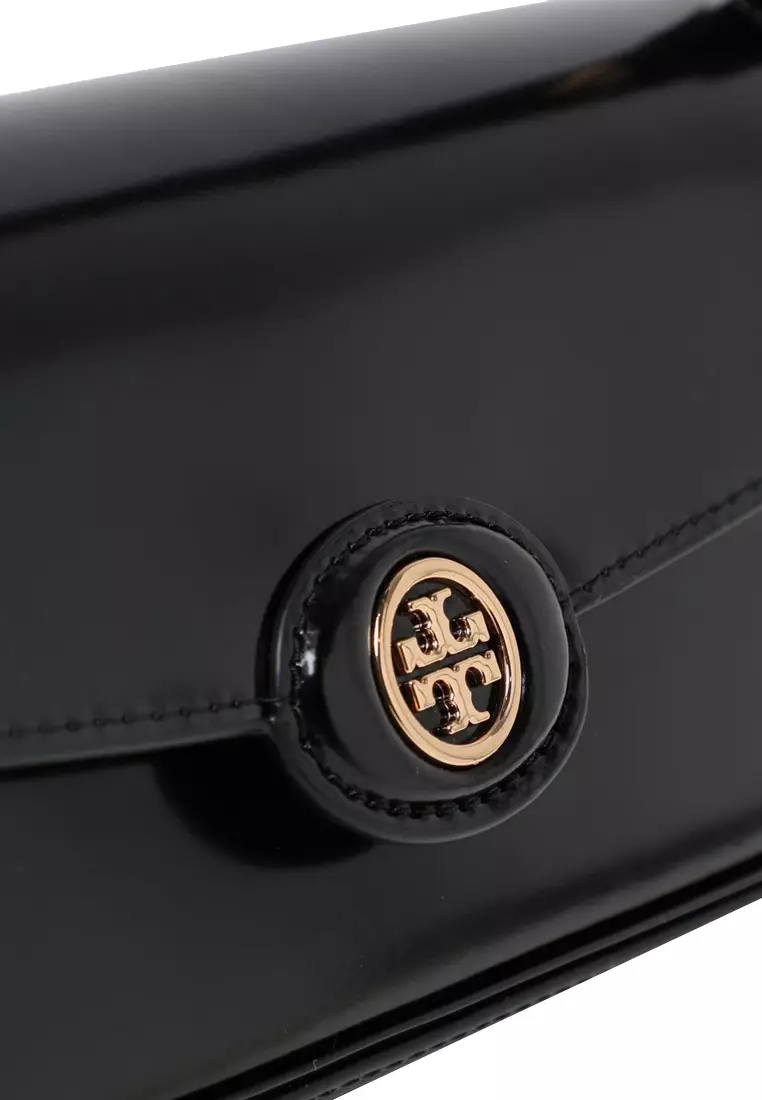 Robinson Spazzolato Rectangle Shoulder Bag in Black 161831