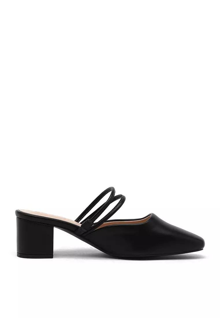 Discount on Sappun  shoes - SKU: Kipley Strap Mule heels (5cm) - Black