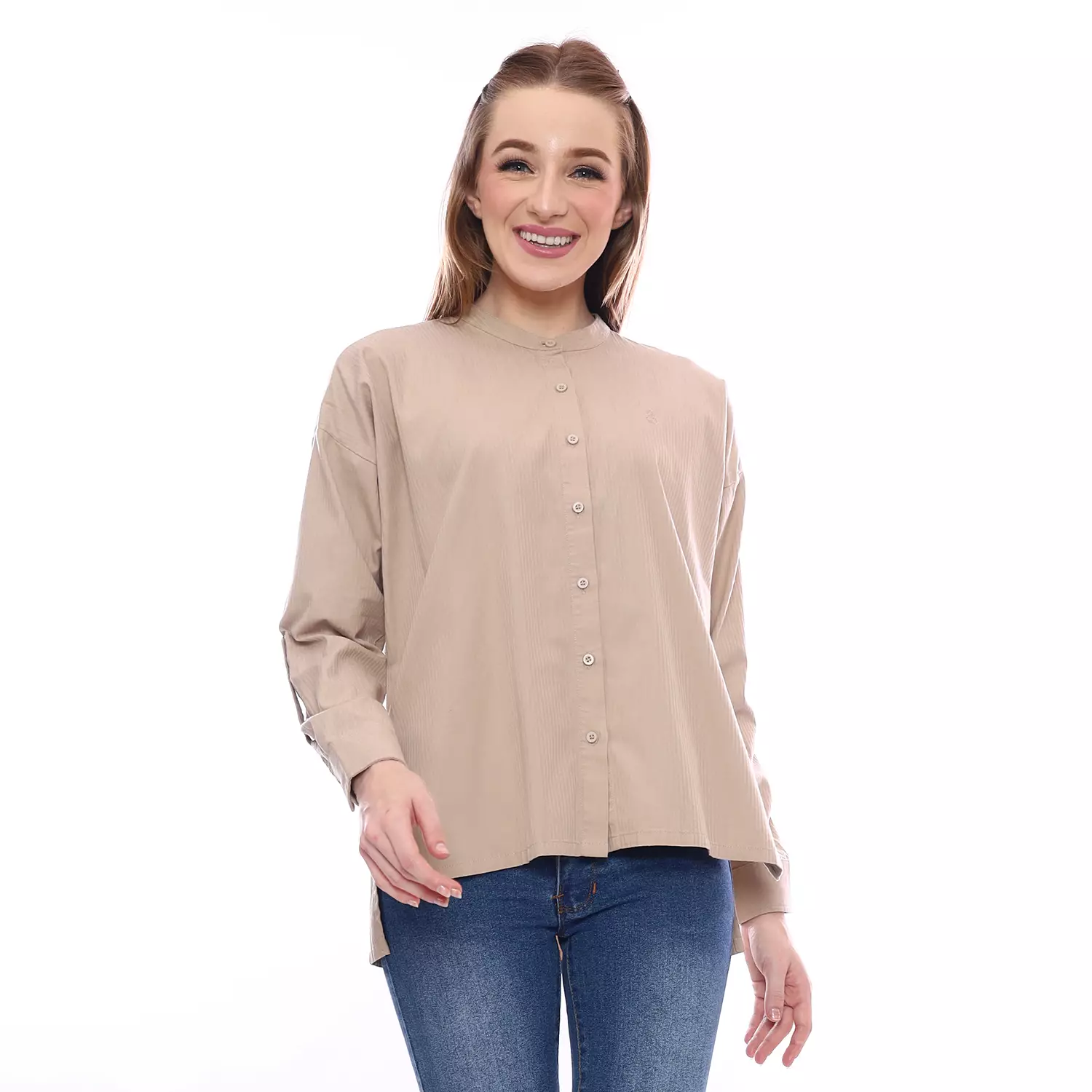 Juice Ematic Kemeja lengan panjang Wanita Kuning Pucat Faith Planet Surf