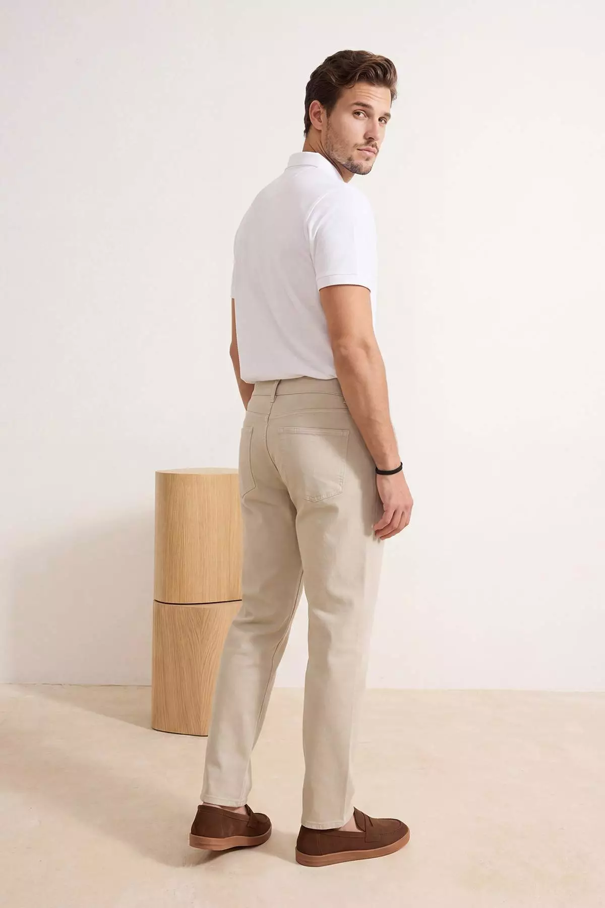 Straight Cut Denim Jeans