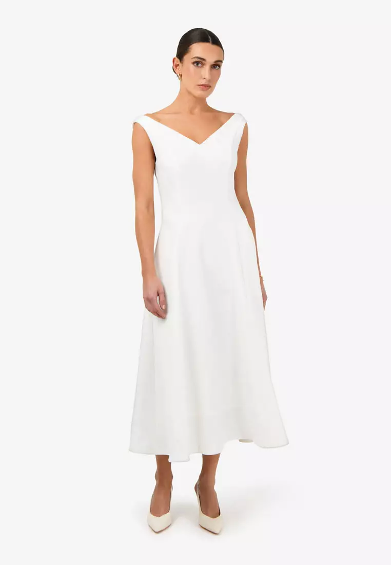 Yana Off-shoulder Panel Dress