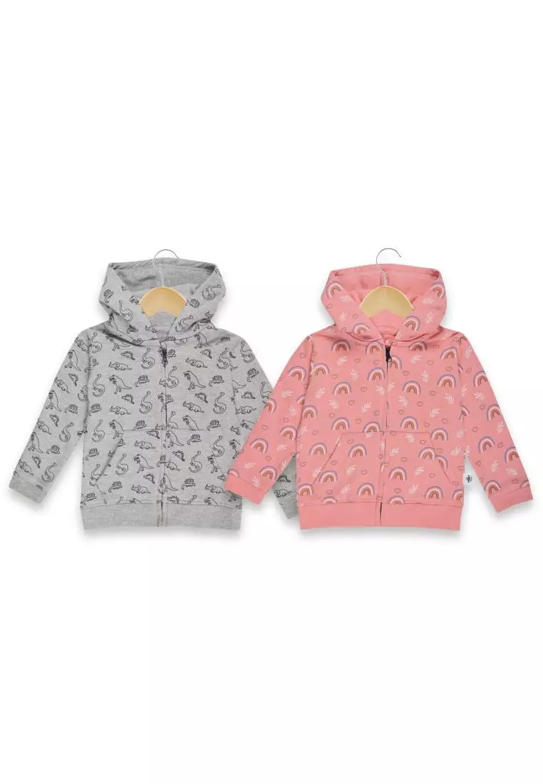Zipper Jacket Combo of 2- Dino Tales and Rainbow Land