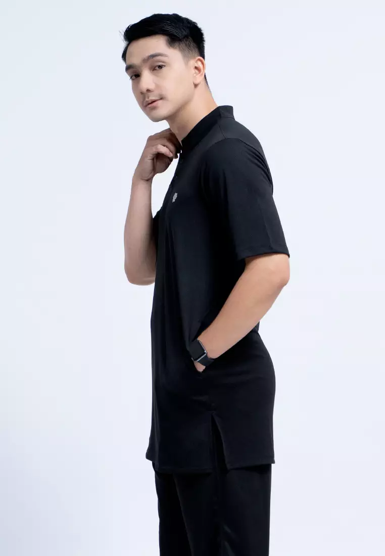 Tiento Naufal Baju Koko 3in1 Kurta Pria Dewasa Muslim Kerah Ciangi Casual Kerja Dry Fit Olahraga Ibadah Salat Lengan Pendek Ramadhan