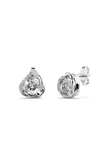 925 Signature silver 925 SIGNATURE Diamond Simulant Stud Earrings 3DDF9ACCFE1248GS_1