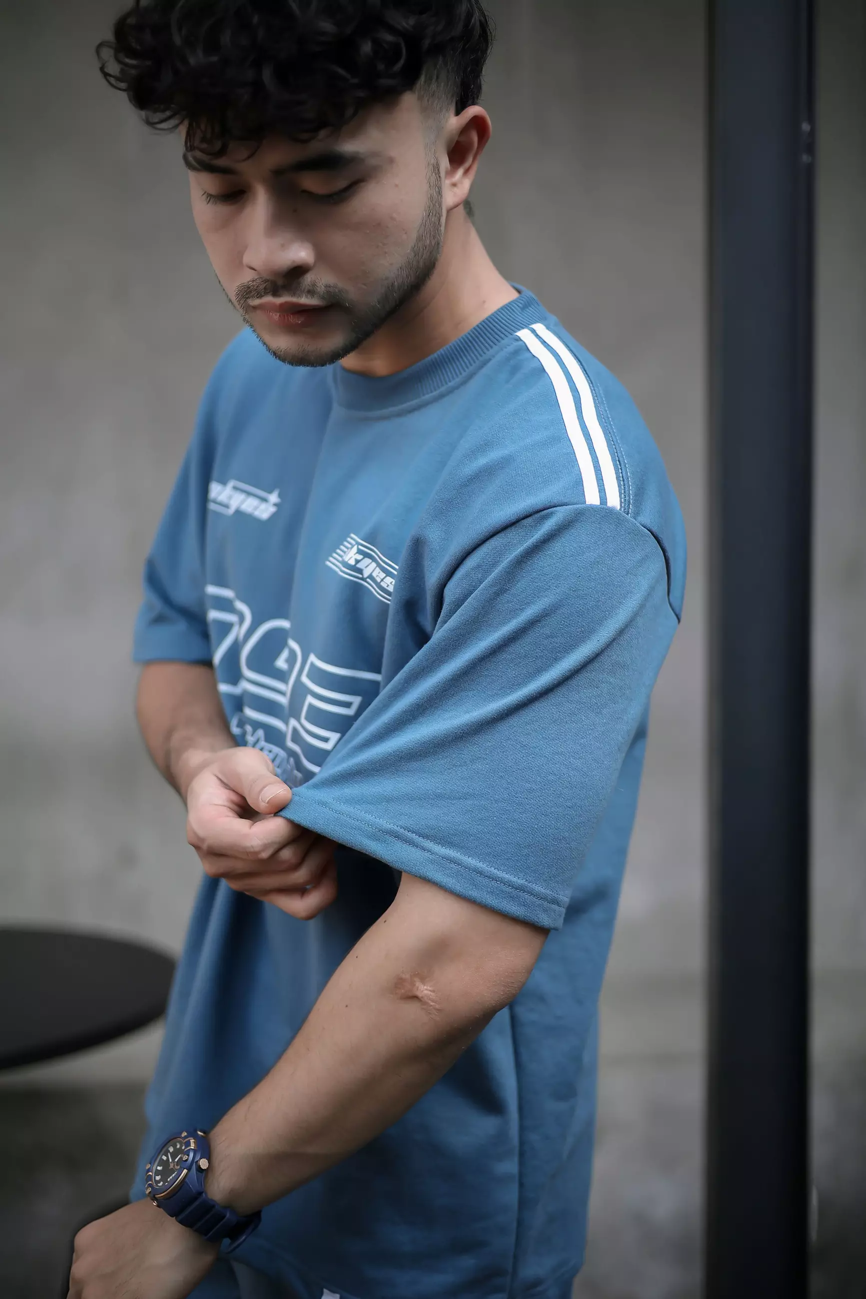 OOTDSUPPLY Oversized One Set (Atasan) Baby Terry Skyes 5th Colours l Oversize Tshirt | Kaos OneSet OSA002