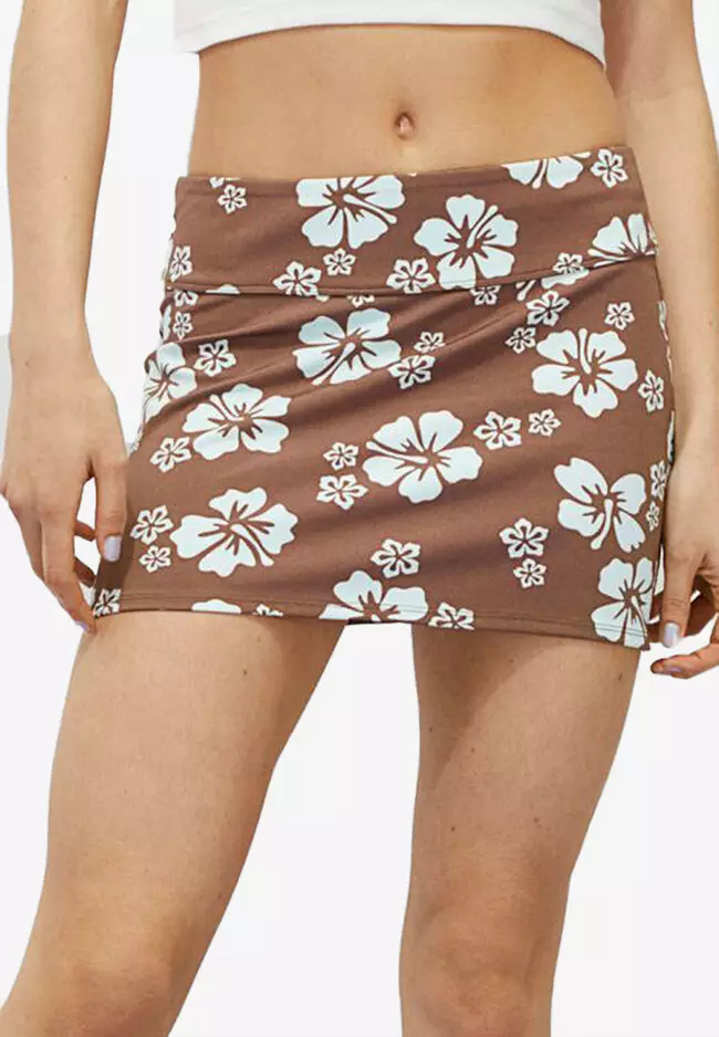 H&m floral mini outlet skirt