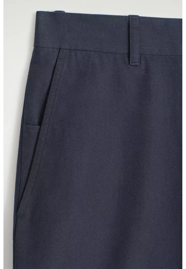 COTTON REGULAR-FIT STRAIGHT-LEG CHINOS