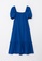 LC WAIKIKI blue Heart Collar Straight Balloon Sleeve Women's Dress 2E732AACFA19C1GS_7