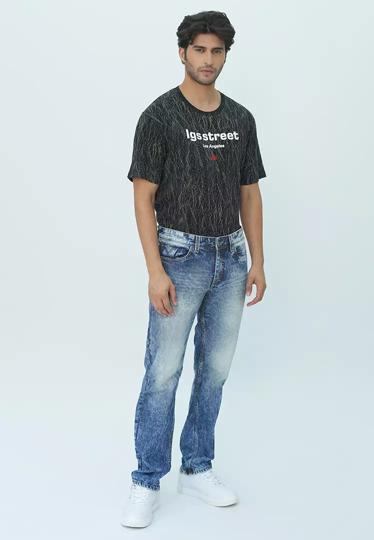 LGS - Celana Panjang Jeans Premium Pria Motif Washed - JPF.293.P107.A679.C