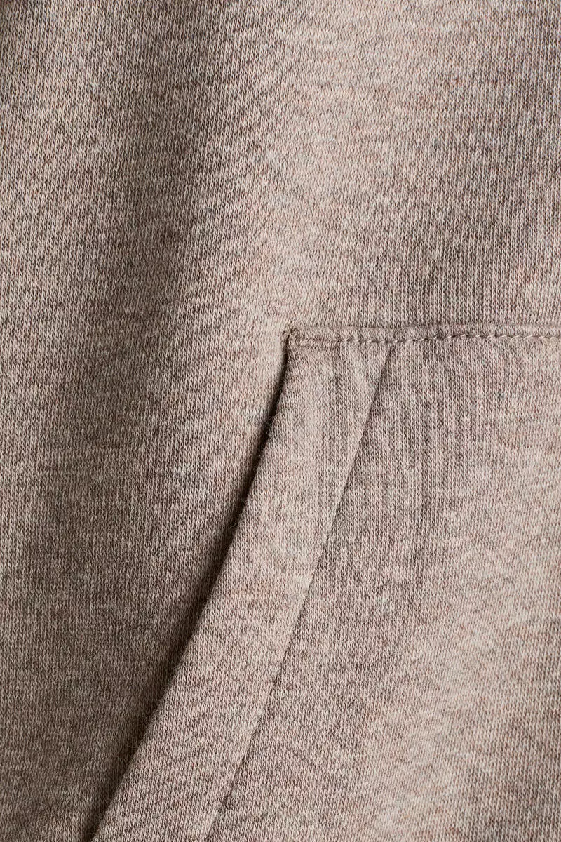 Zip-through brushed-inside  hoodie