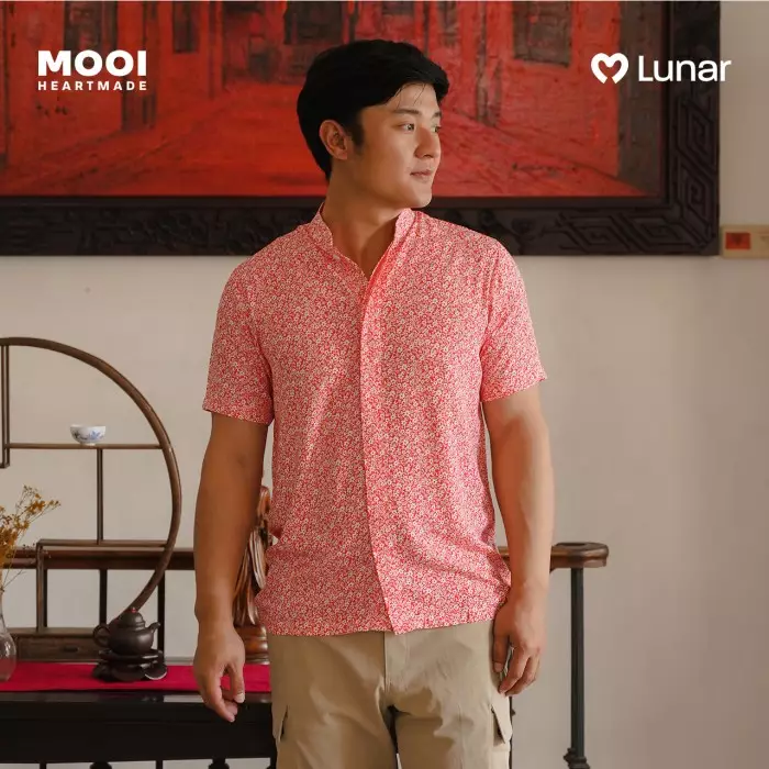 Mooi Kemeja Dewasa Lunar Collection Shang Mandarin Shirt Adult - Sunny Lime