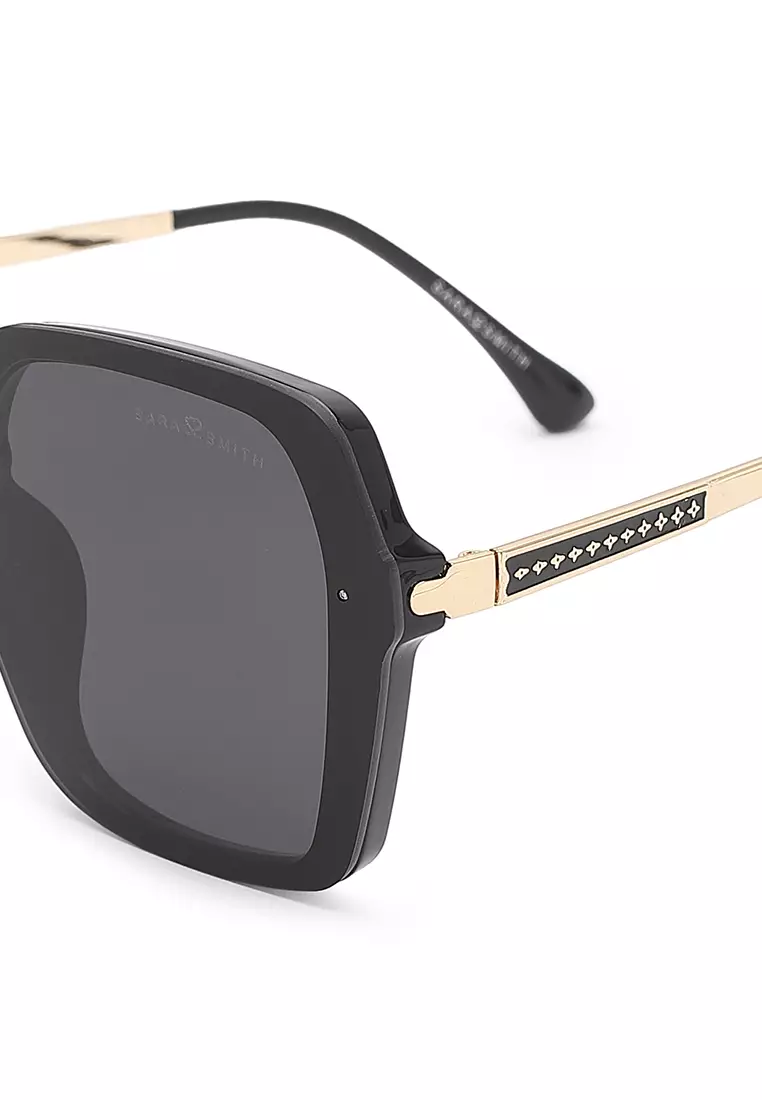 Unisex Fashion Sunglasses - Glossy Black / Grey
