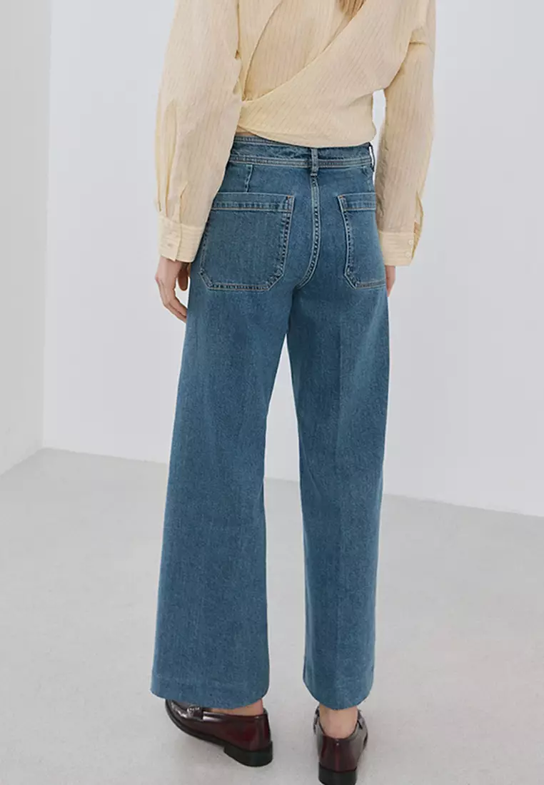 Wide Leg Jeans With Pockets