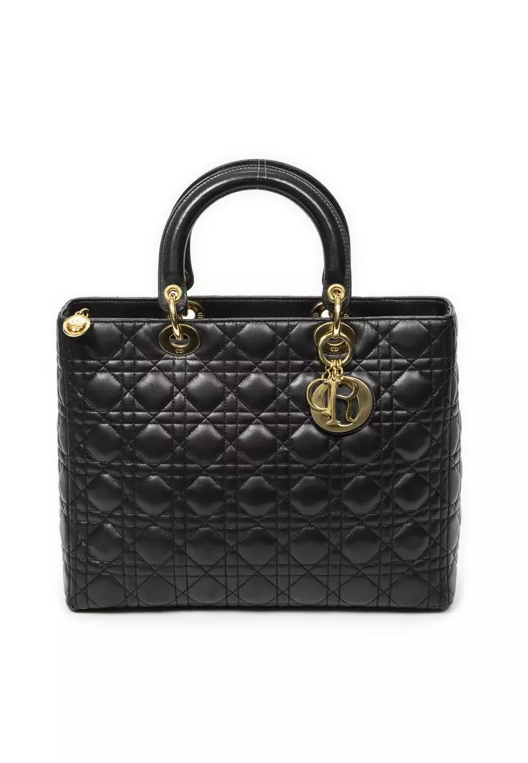 Pre-Loved Large Lady Dior Zip