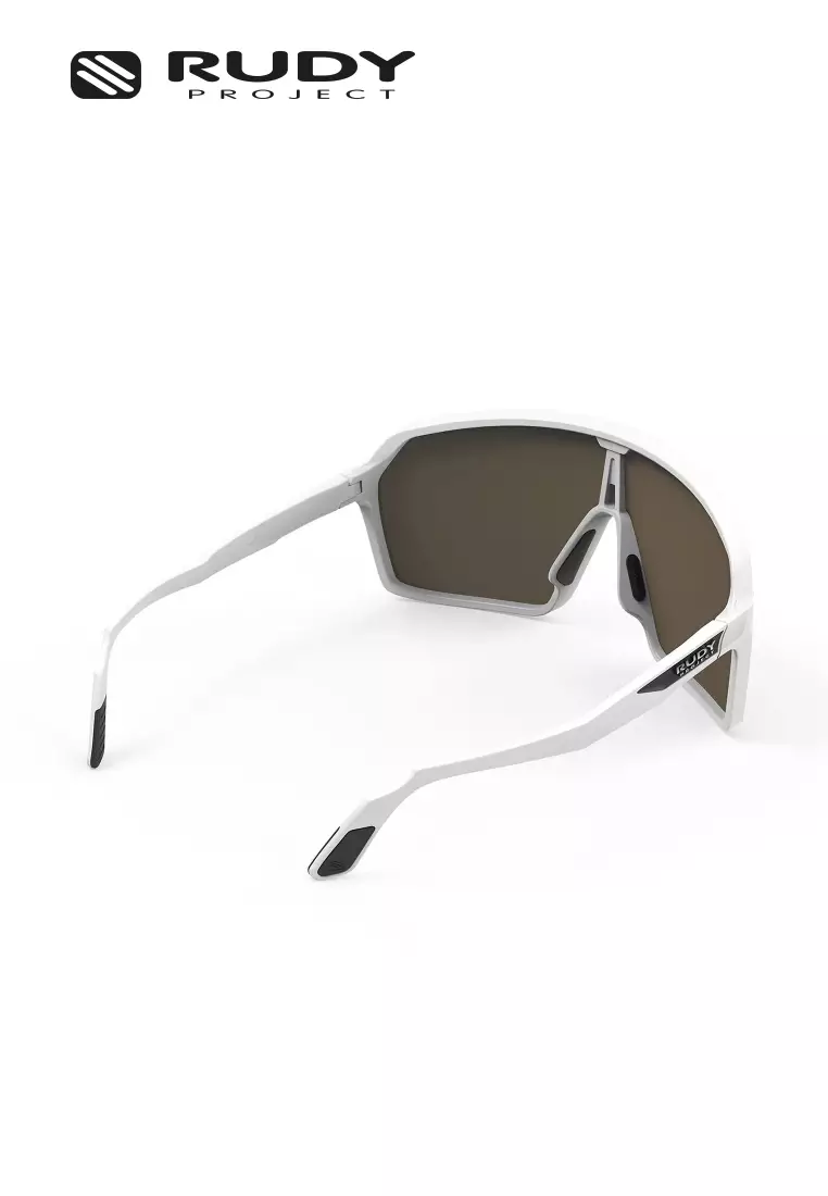 Spinshield Sports Performance Sunglasses – White Matte Multilaser | UV Protection