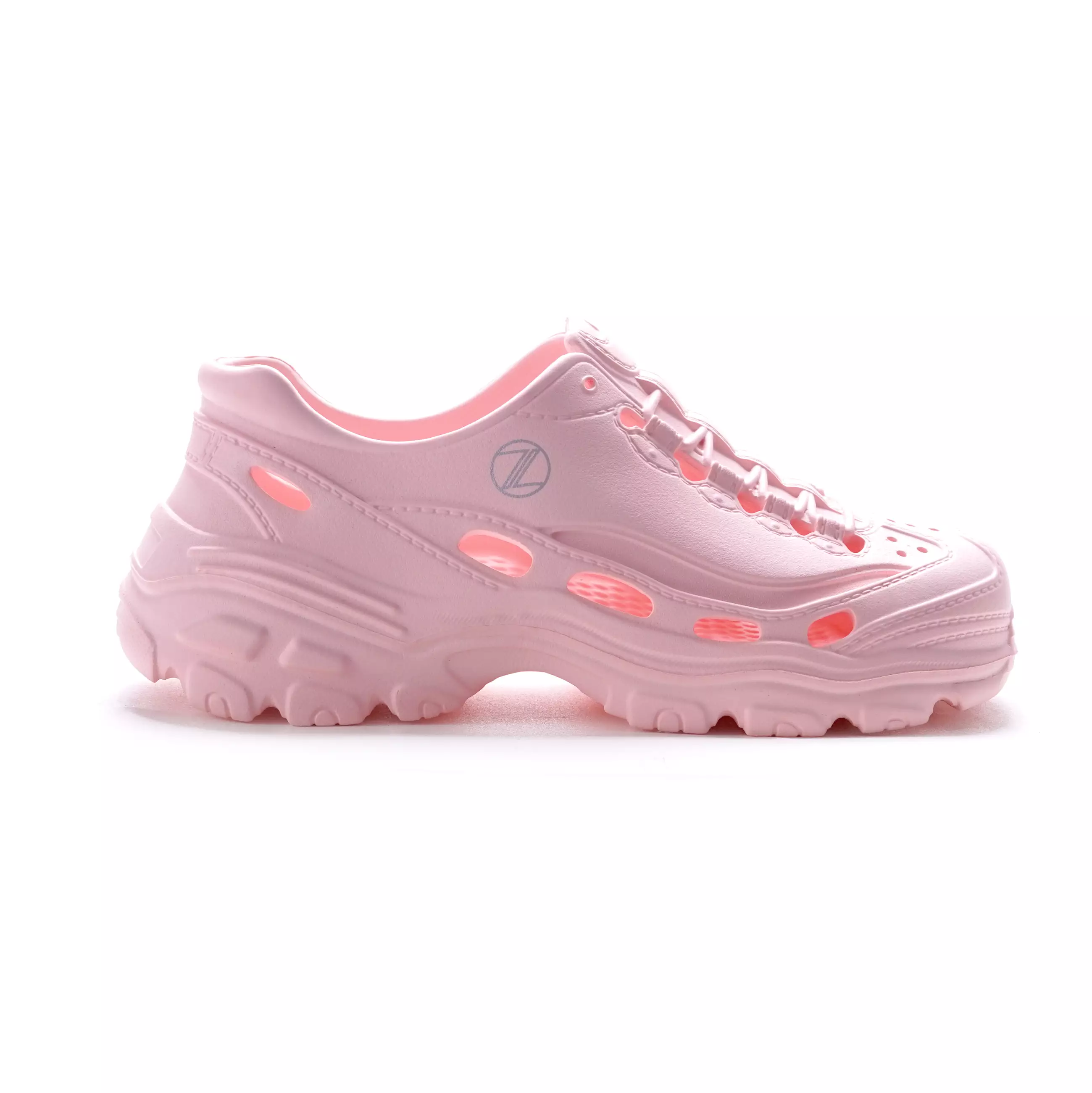 ZANDILAC - SANDAL WANITA DEWASA CH230169WD FULL KARET - MERAH MUDA BLUSH
