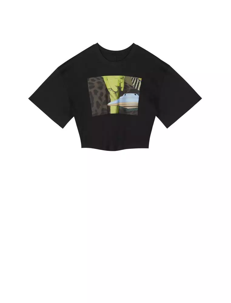 JNBY Women's Cropped Printed T-Shirt