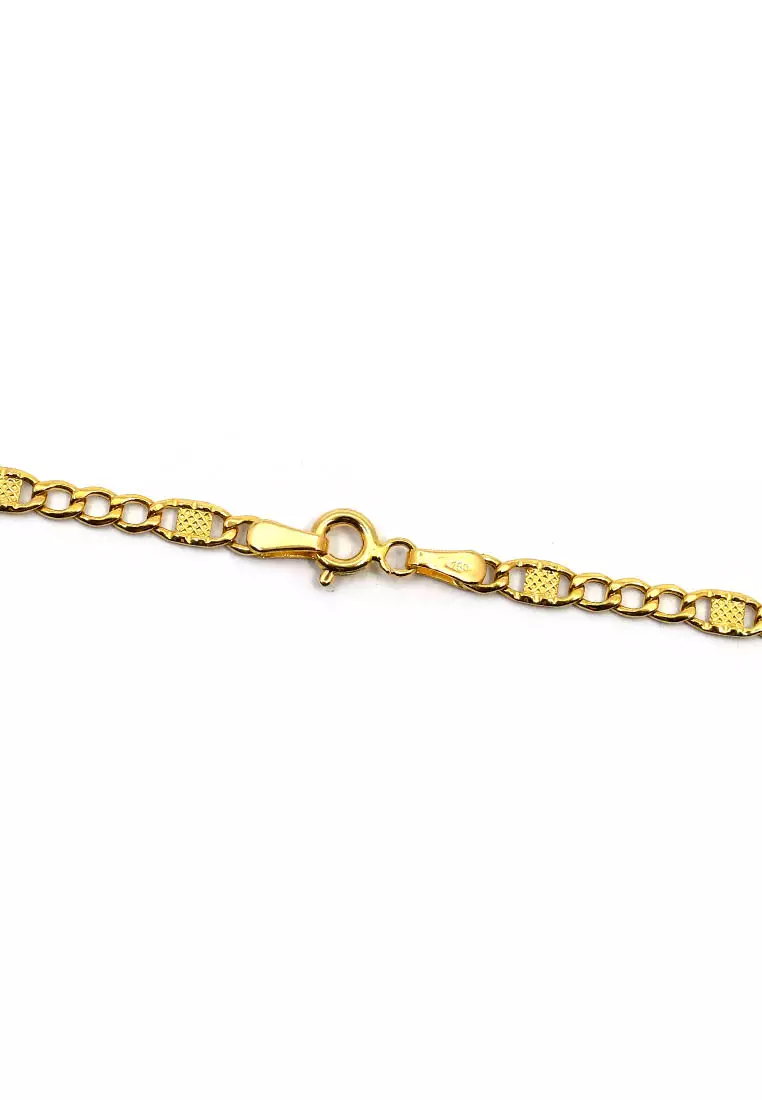 18K Italian Made Yellow Gold Necklace