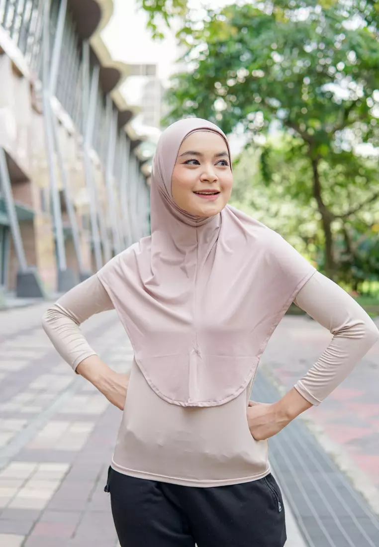 Tasya Hijab Sporty Cream