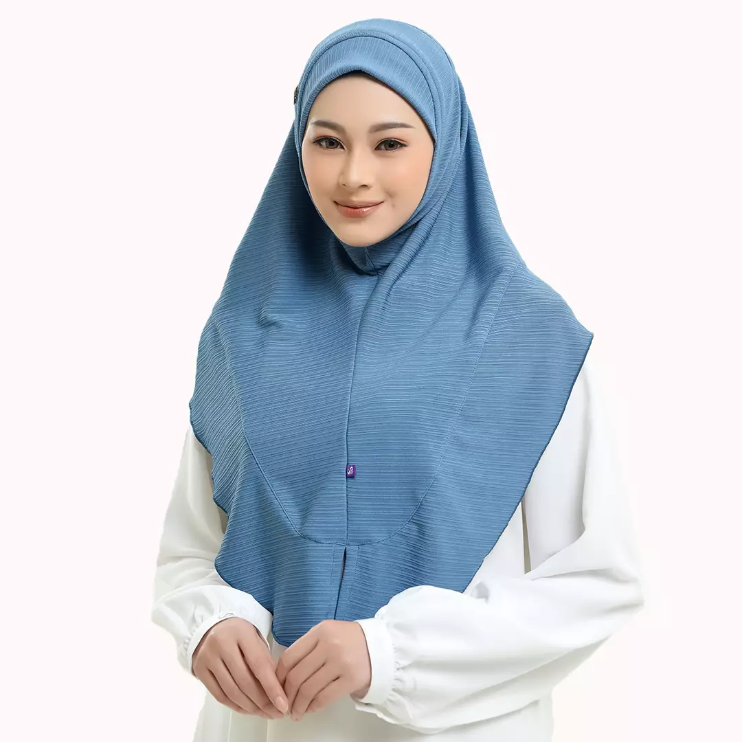 Rabbani - Kerudung Instan Muslim Wanita Laxeda Exclusive XL - Blue Denim