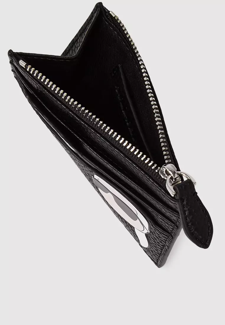 Ikon Pebble Karl Choupette Zip Card Holder