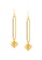 TOMEI TOMEI Drop Love Earrings, Yellow Gold 916 (XXHOE11399-1C) (4.71g) DFB7CACF8E1E5AGS_1